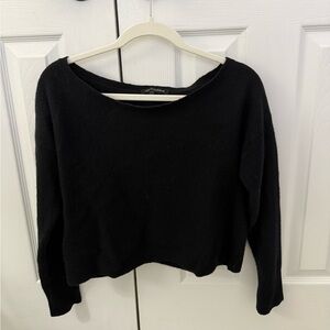 NakedCashmere Classic Black Crew Neck Sweater